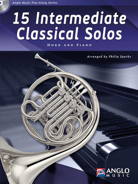 15 Intermediate Classical Solos - Horn and Piano